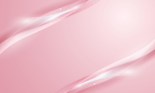 roze achtergrondontwerp met luxe effectelementen Vectorillustratie
