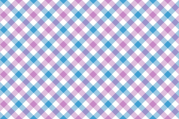 Roze blauw de textuur van de controle diagonaal stof naadloos patroon als achtergrond