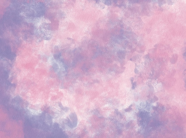 roze blauwe aquarel handgeschilderde achtergrond