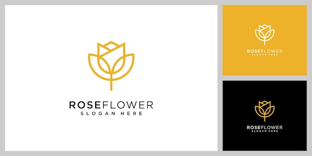 Roze bloem logo vector ontwerp