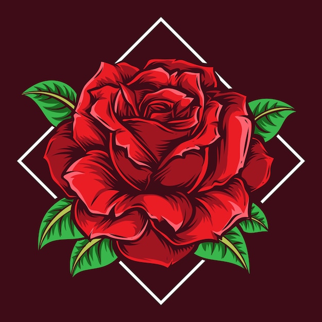 Roze bloem vectorillustratie