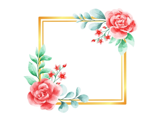 Roze bloemen aquarel achtergrond
