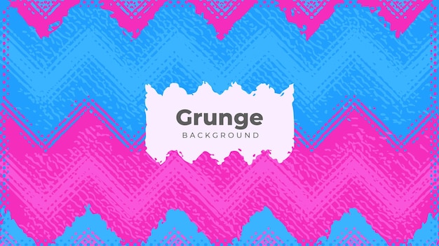 Vector roze en blauwe zigzag grunge achtergrond