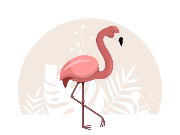 Roze flamingo illustratie