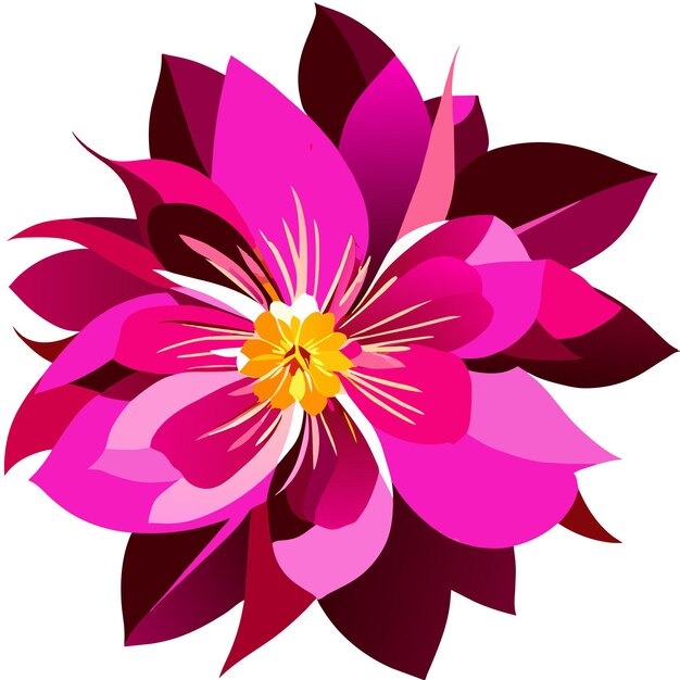 Vector roze fuchsia bloemen