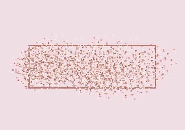 Vector roze gouden glitter achtergrond voor bruiloft kaart cadeaubon aanwezig vector illustrati