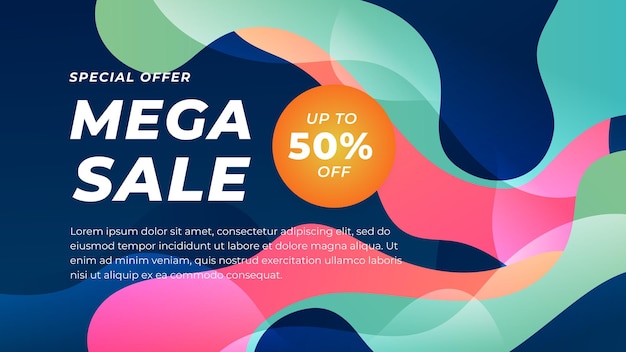 Roze groene en blauwe vector abstracte gradiënt verkoop achtergrond met eenvoudige geometrische vormen Voor cover design boek design poster cd cover flyer website achtergrond of reclame