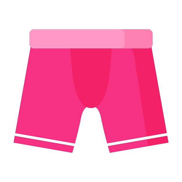 Roze heren boxer ondergoed. Mode-concept. Vector cartoon geïsoleerde illustratie.