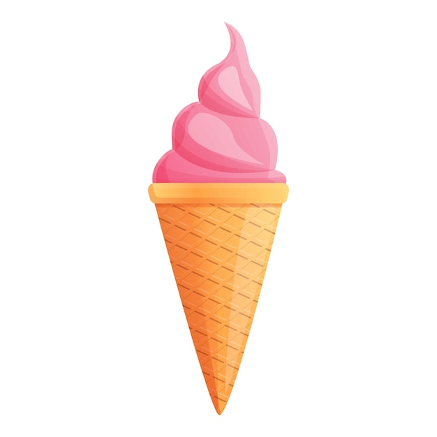 Roze ijs icoon Cartoon van roze ijs vector icoon voor webontwerp geïsoleerd op witte achtergrond