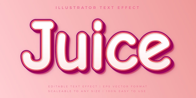 Roze leuke casual tekststijl lettertype-effect