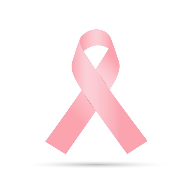Roze lint borstkanker bewustzijn symbool