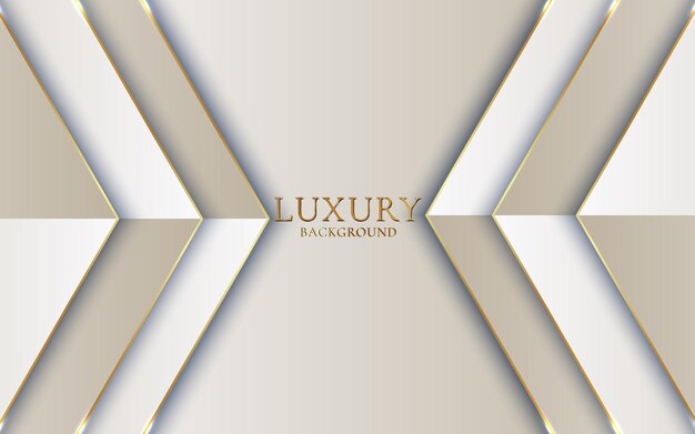Roze luxe achtergrond met gouden lijn en papercut-stijlontwerp