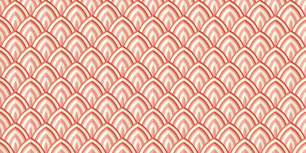 Vector roze naadloos patroon lotus petal scales naadloos achtergrondpatroon vector