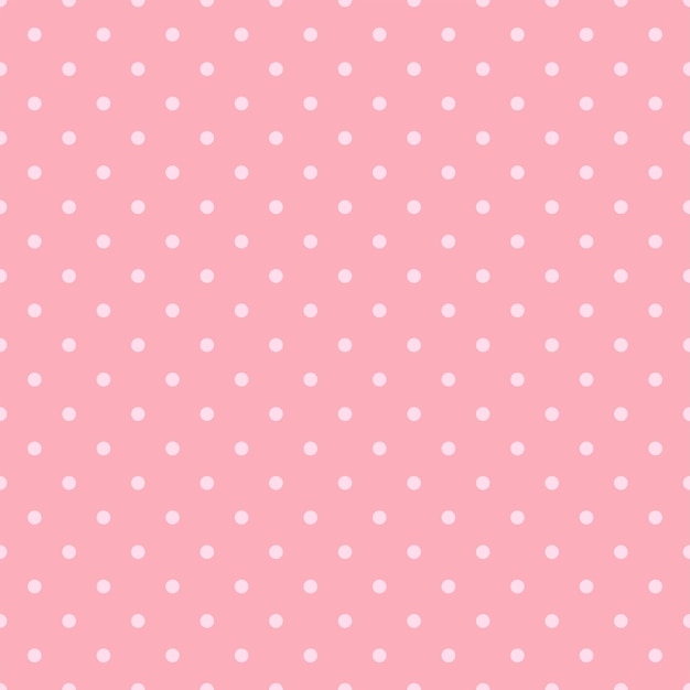 Roze polka dot naadloos patroon