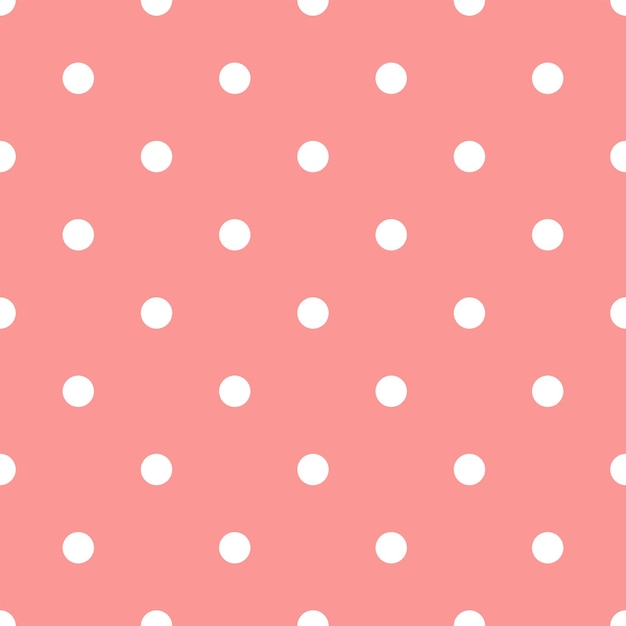 Roze polka dot naadloos patroon