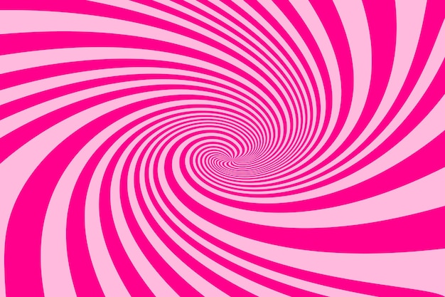 Roze Wervelende radiale vortex achtergrond Spiraal strepen Vector background