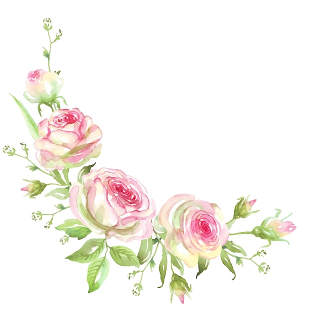 Rozen boeket Aquarel clipart