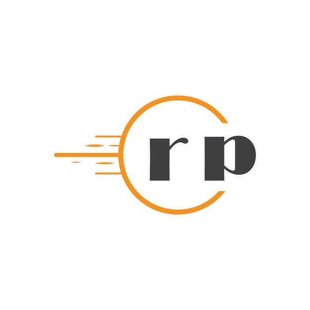 rp  のロゴは円形のデザインで描かれています