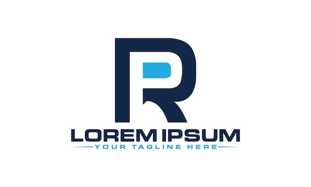RP Letter Logo-ontwerp Uniek en professioneel RP PR-logo-ontwerp