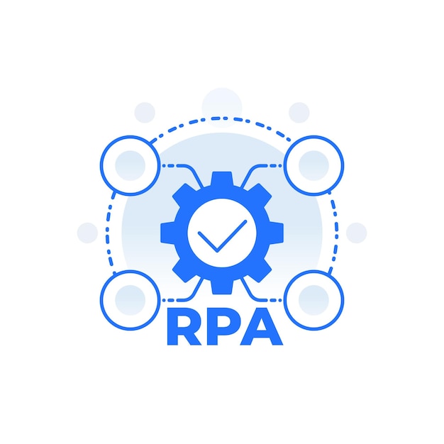 RPA, 로봇 프로세스 자동화 개념, 벡터