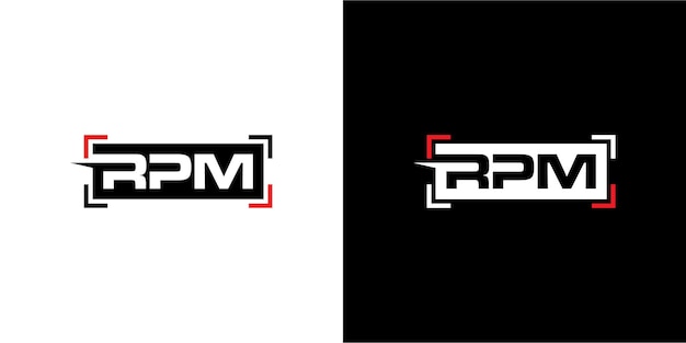 Rpm-logo-ontwerp voor auto's