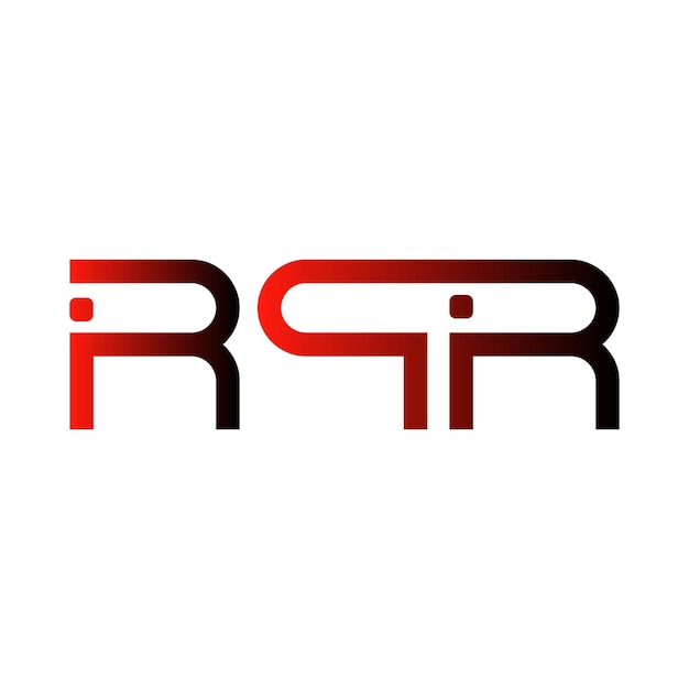 Логотип RPR абстрактная типография простой современный минимальный векторный дизайн