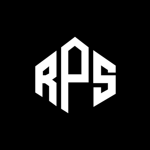 Vettore rps letter logo design with polygon shape rps polygon and cube shape logo design rps hexagon vector logo template colori bianco e nero rps monogramma business e logo immobiliare