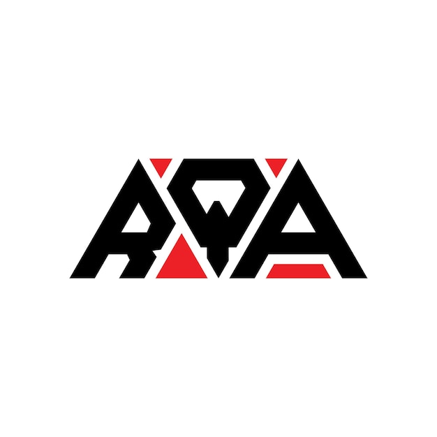 rqa triangle letter logo design with triangle shape rqa triangle logo design monogram rqa triangle vector logo template with red color rqa triangular logo simple elegant and luxurious logo rqa