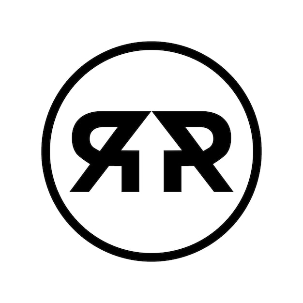 Vettore logo del cerchio rr