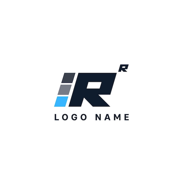 Vettore progettazione del logo rr