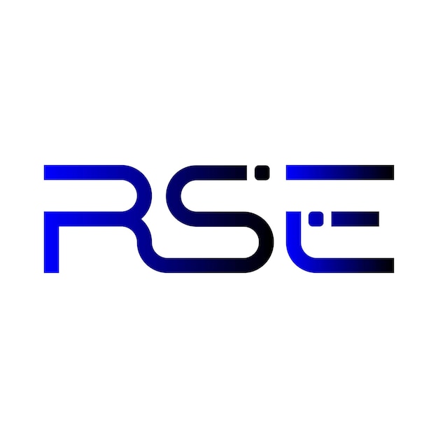 RSE ロゴ アブストラクト タイポグラフィー シンプル モダン ミニマル ベクトル デザイン