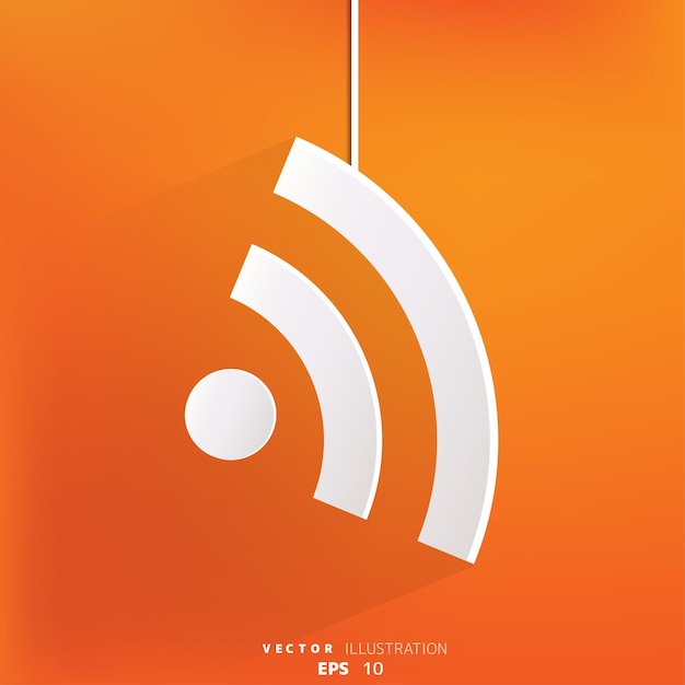 Rss icon news symbol