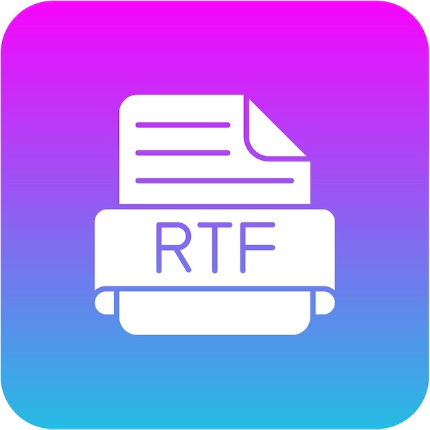 Vector rtf icon