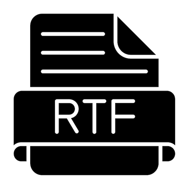 Vector rtf icon