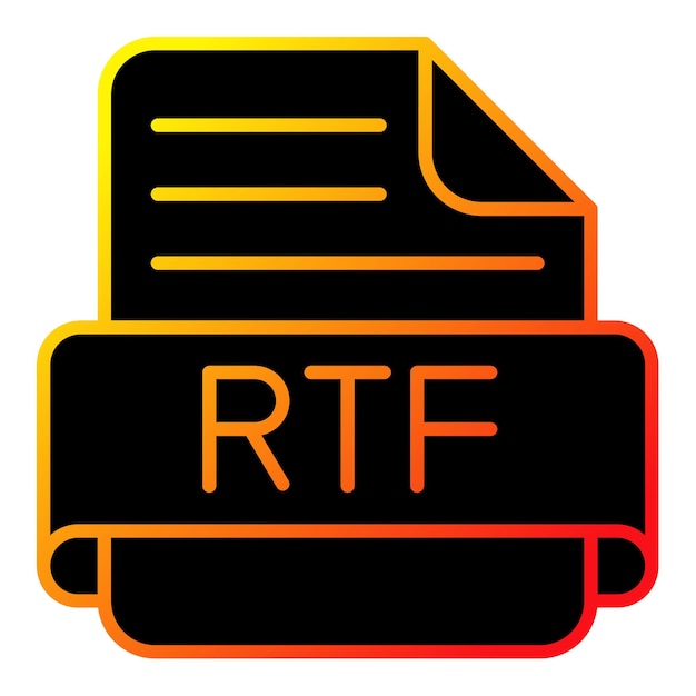 Vector rtf icon