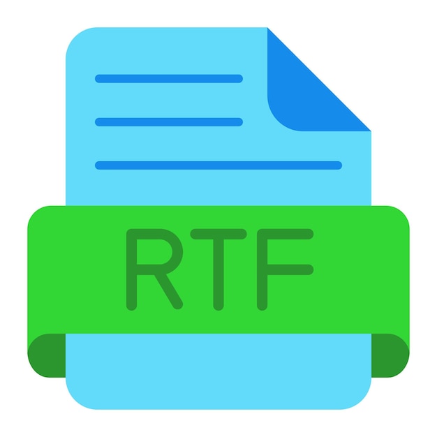 Vector rtf icon