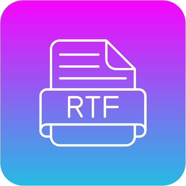 Vector rtf icon