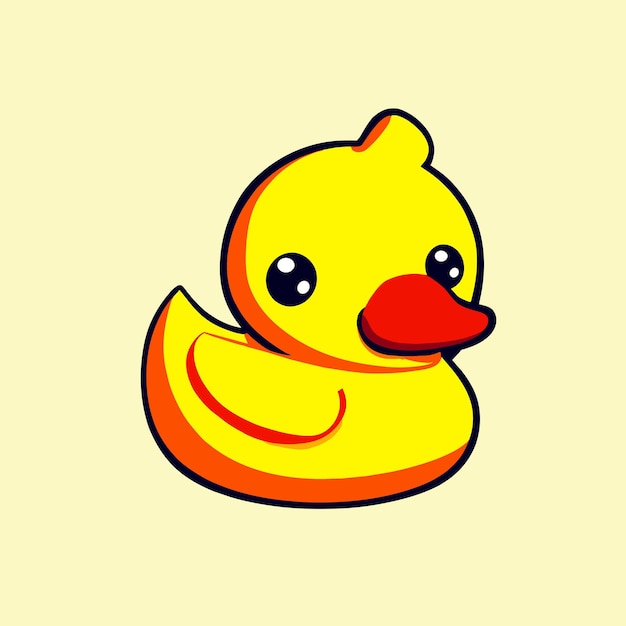 Vector rubber duck vector art