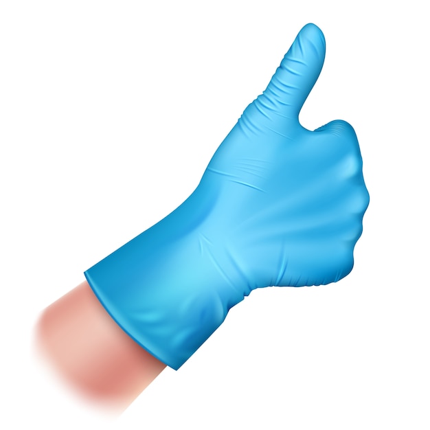 Vector rubber glove good