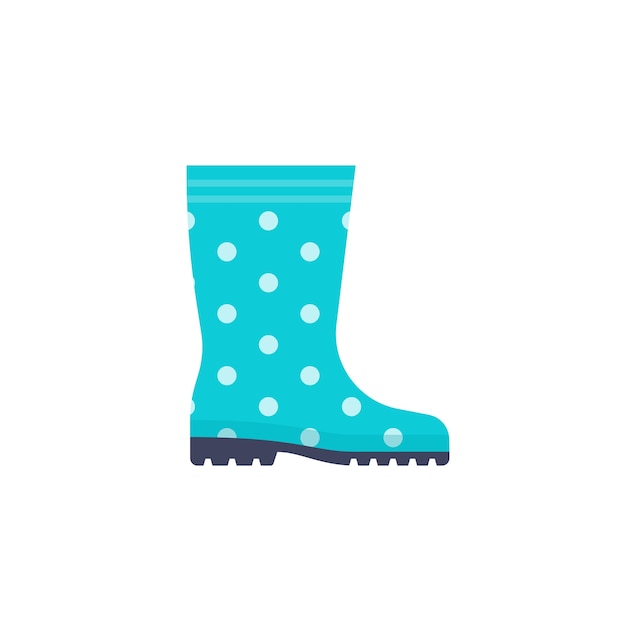 Rubberen laarspictogram vectorillustratie gumboot-symbool plat ontwerp