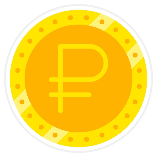 Vector ruble icon