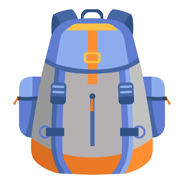 Rucksack icoon Platte illustratie van rucksack vector icoon voor het web