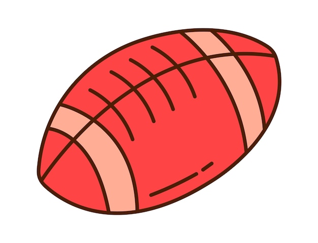 Rugby bal pictogram vectorillustratie