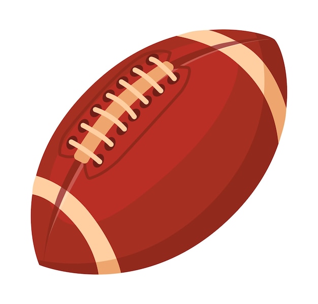 Vector rugby ball. american football games, vector illustration