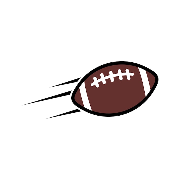 ラグビー ボールのベクトルのロゴ