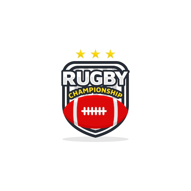 Rugby championship logo sport design