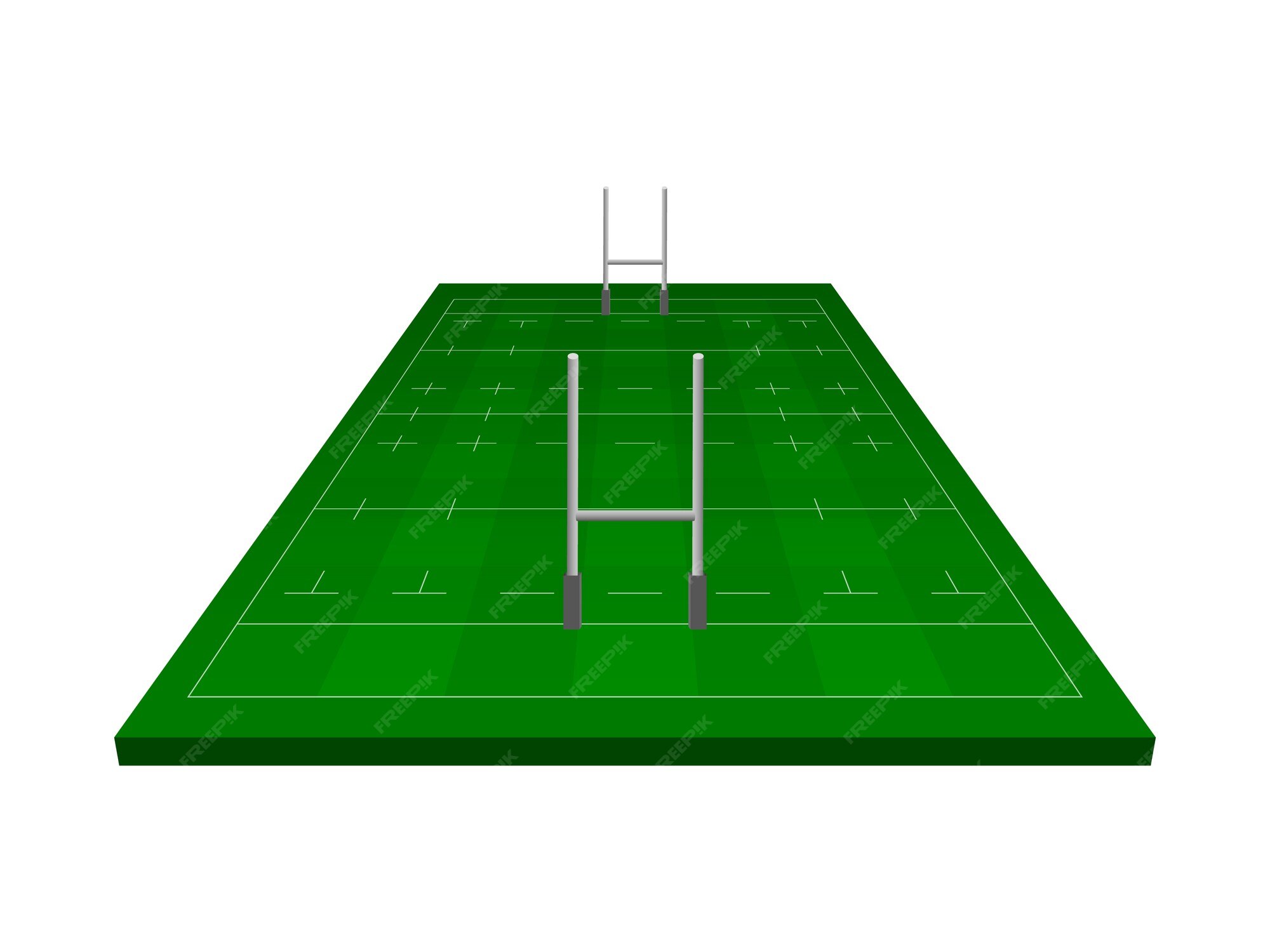 Soccer field isometric