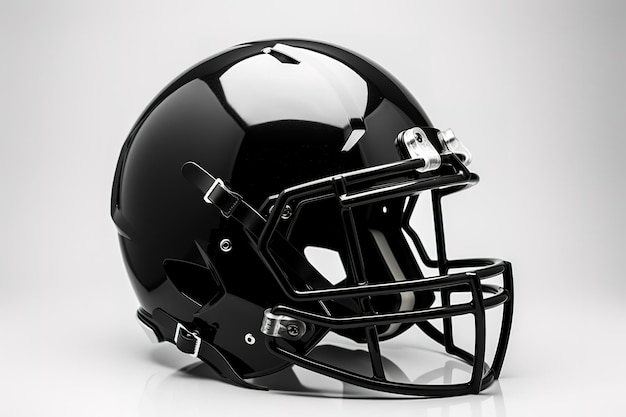 Vector rugby helmet on white background