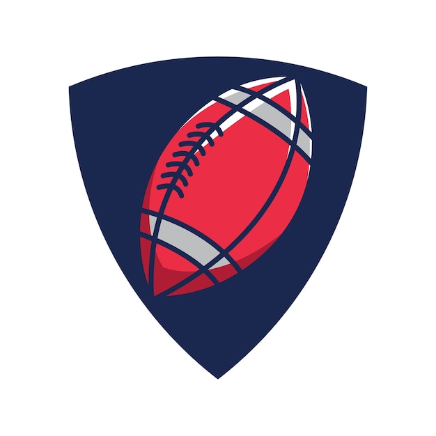 Vettore rugby logo, american logo sport