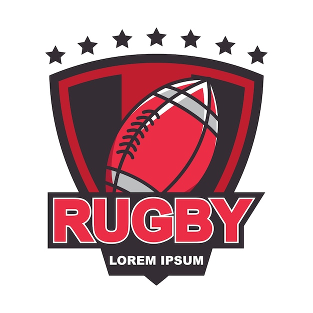 Rugby logo, american logo sport